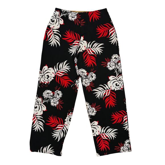 Alfani (S) Wide-Leg Tropical Beach Pants Stretch Pull-On - Picture 2 of 8